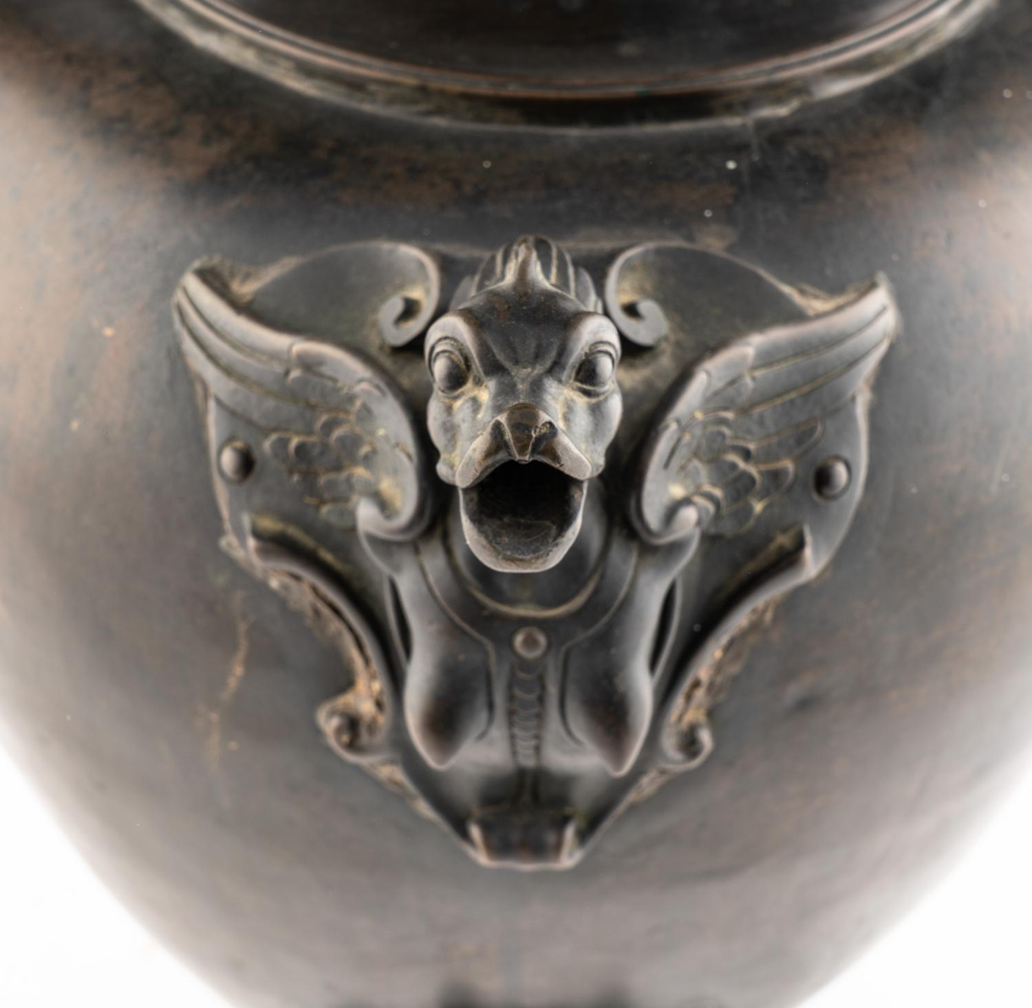A Continental Bronze Water Urn