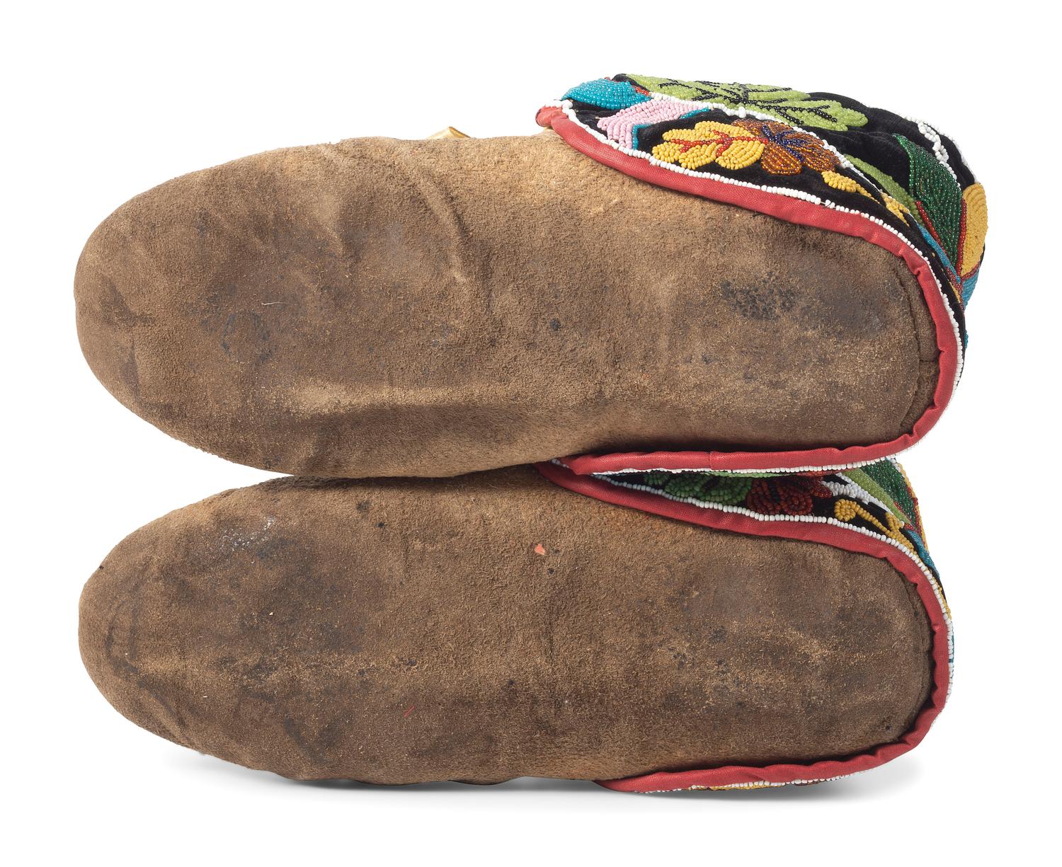 Great Lakes Beaded Moose Hide Moccasins