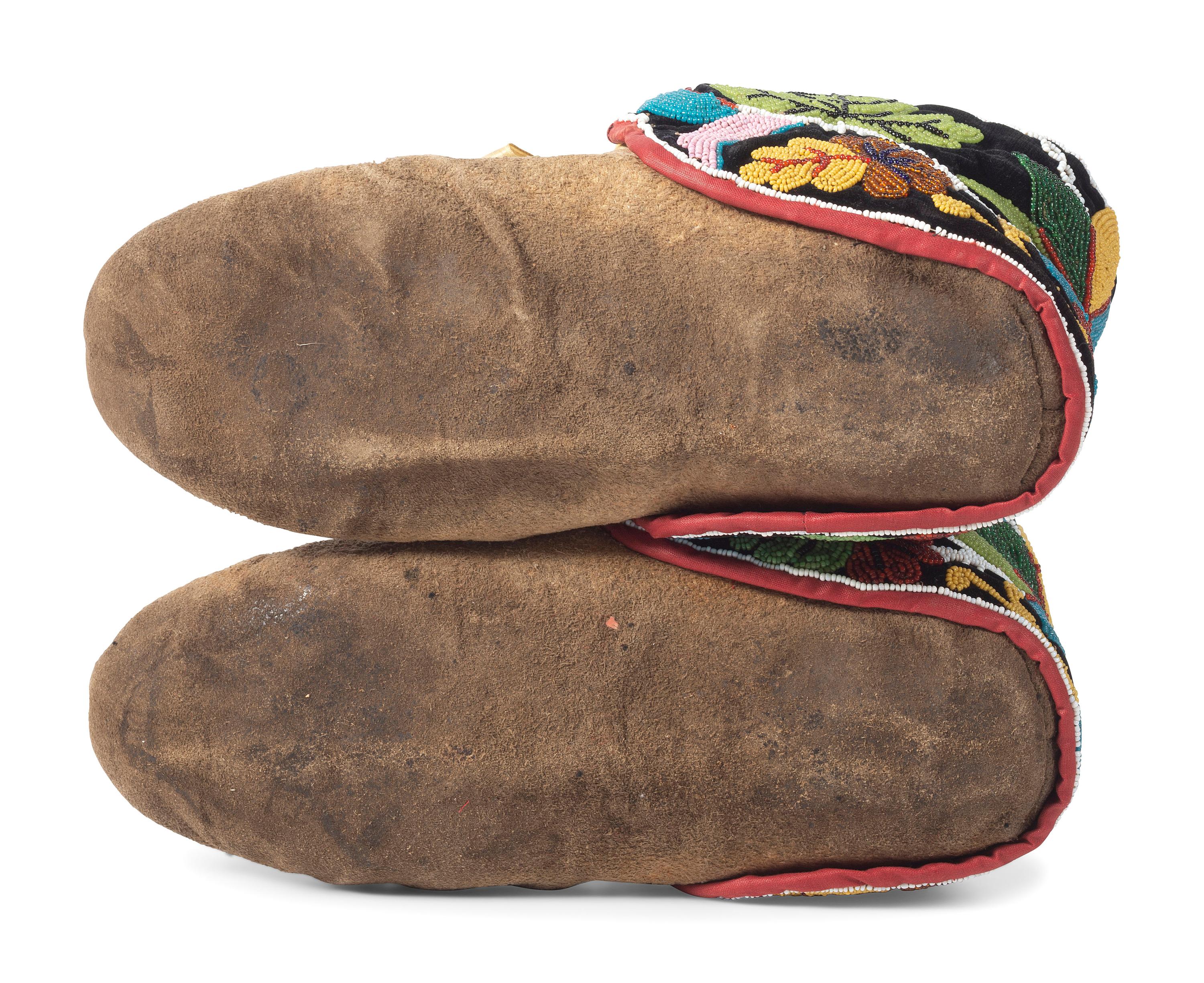 Great Lakes Beaded Moose Hide Moccasins
