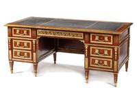 A Louis XVI Style Gilt Bronze Mounted Bureau Plat