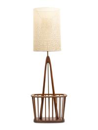 Floor Lamp with Magazine Rack