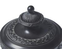 A Wedgwood and Bentley Black Basalt Covered Urn