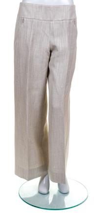 An Oscar de la Renta Tan Silk and Linen Pant Ensemble, Pant size 10, top M.