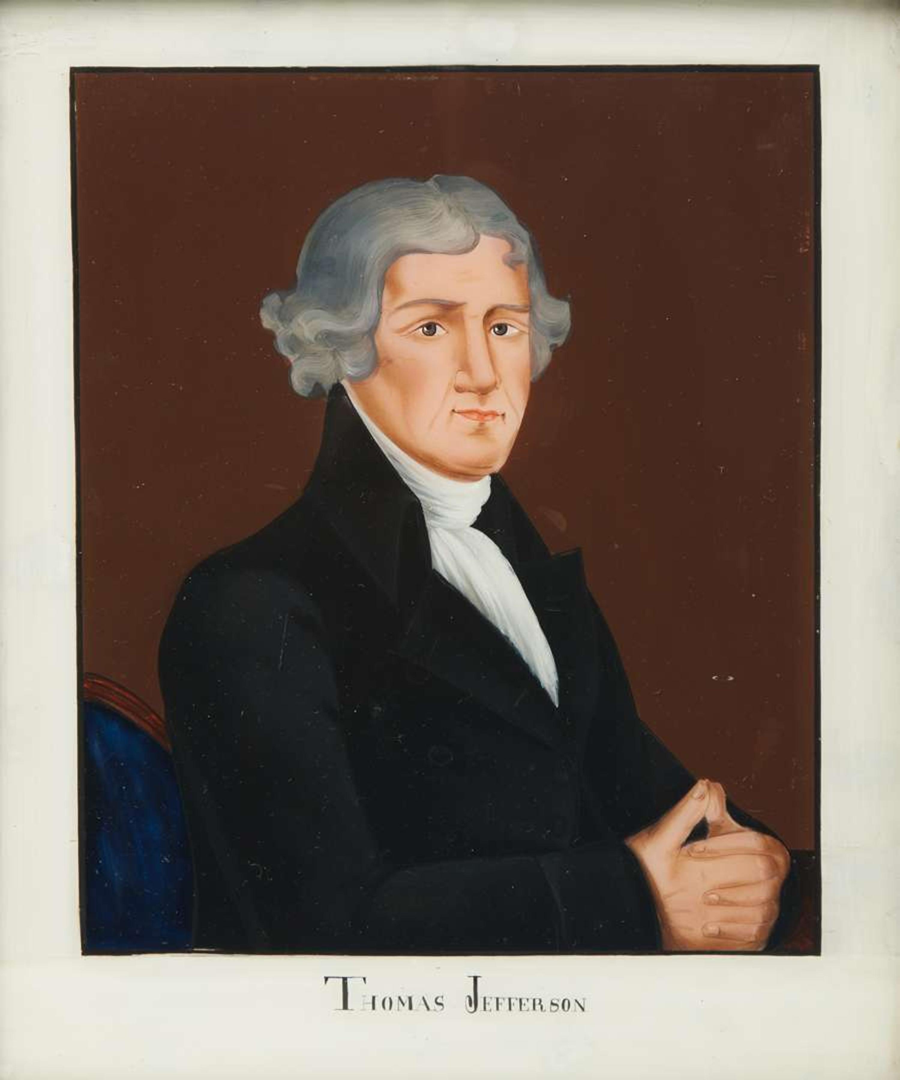After Gilbert Stuart (1755-1828), Two Presidential portraits: John Adams and Thomas Jefferson