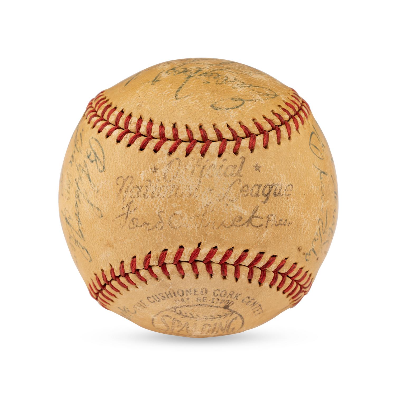 A 1948 Philadelphia Athletics Team Signed Autograph Baseball Featuring Al Simmons (Beckett Authentication Services)