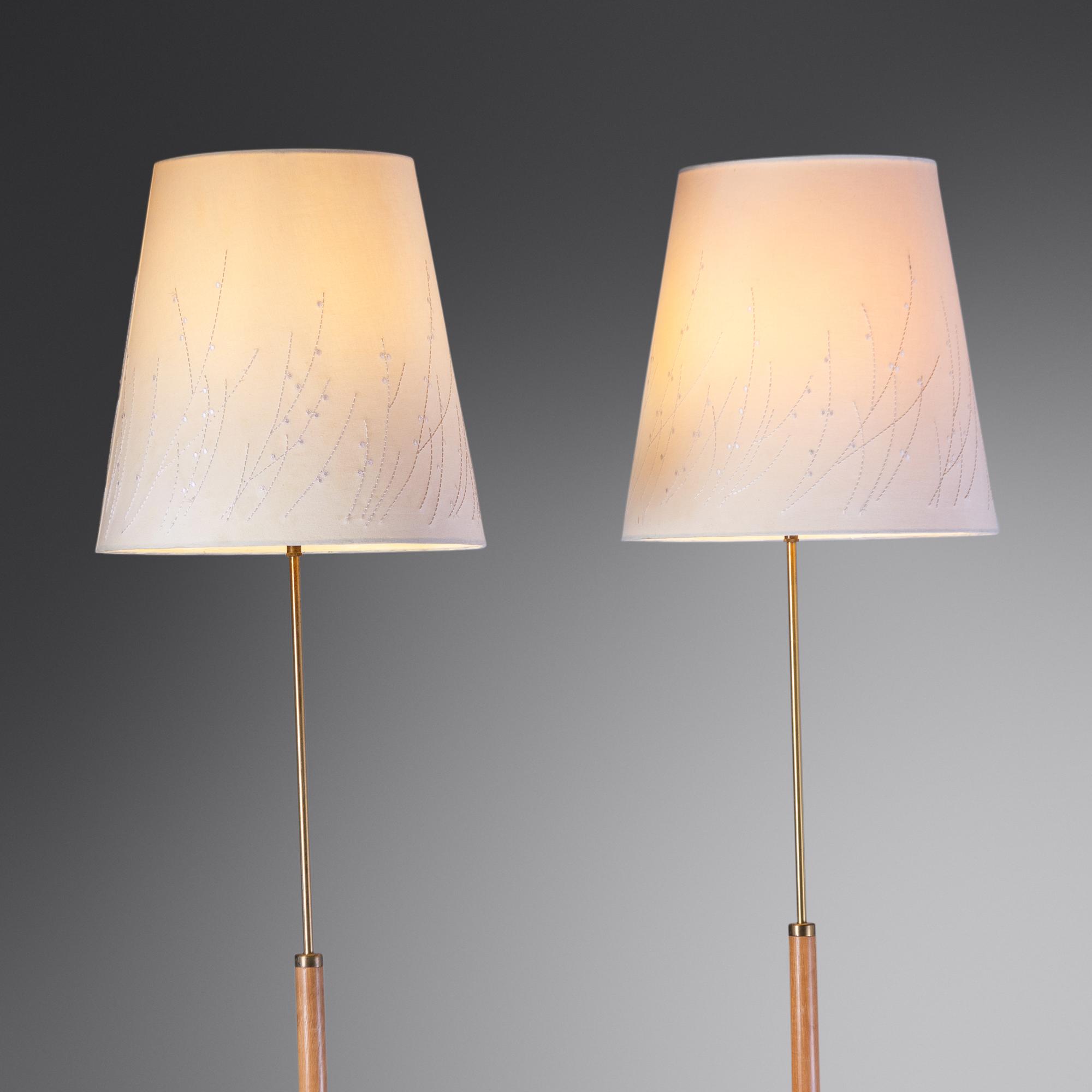 Pair of Floor Lamps, model G-34, c. 1960 Sweden