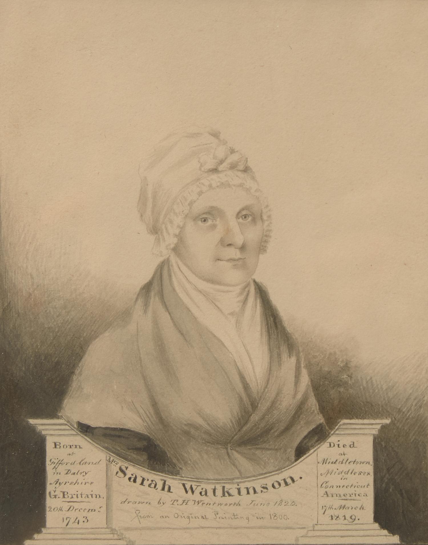 Thomas Handford Wentworth (American/Canadian 1781-1849), After Elkanah Tisdale (1792-after 1834), A Pair of Portrait Miniatures: Sarah Blair and Samuel Watkinson, of Middletown, Connecticut