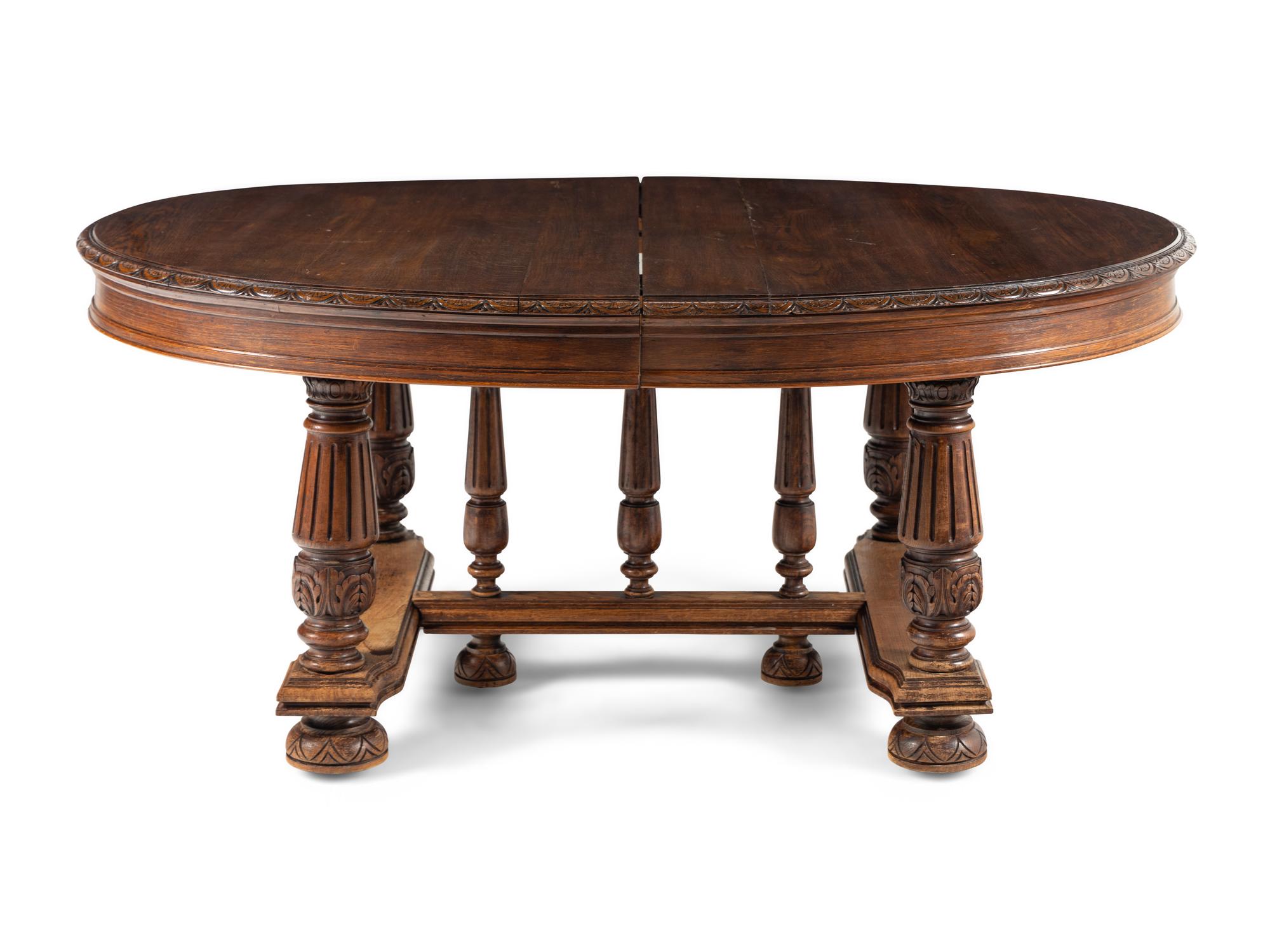 A Jacobean Style Oak Dining Table