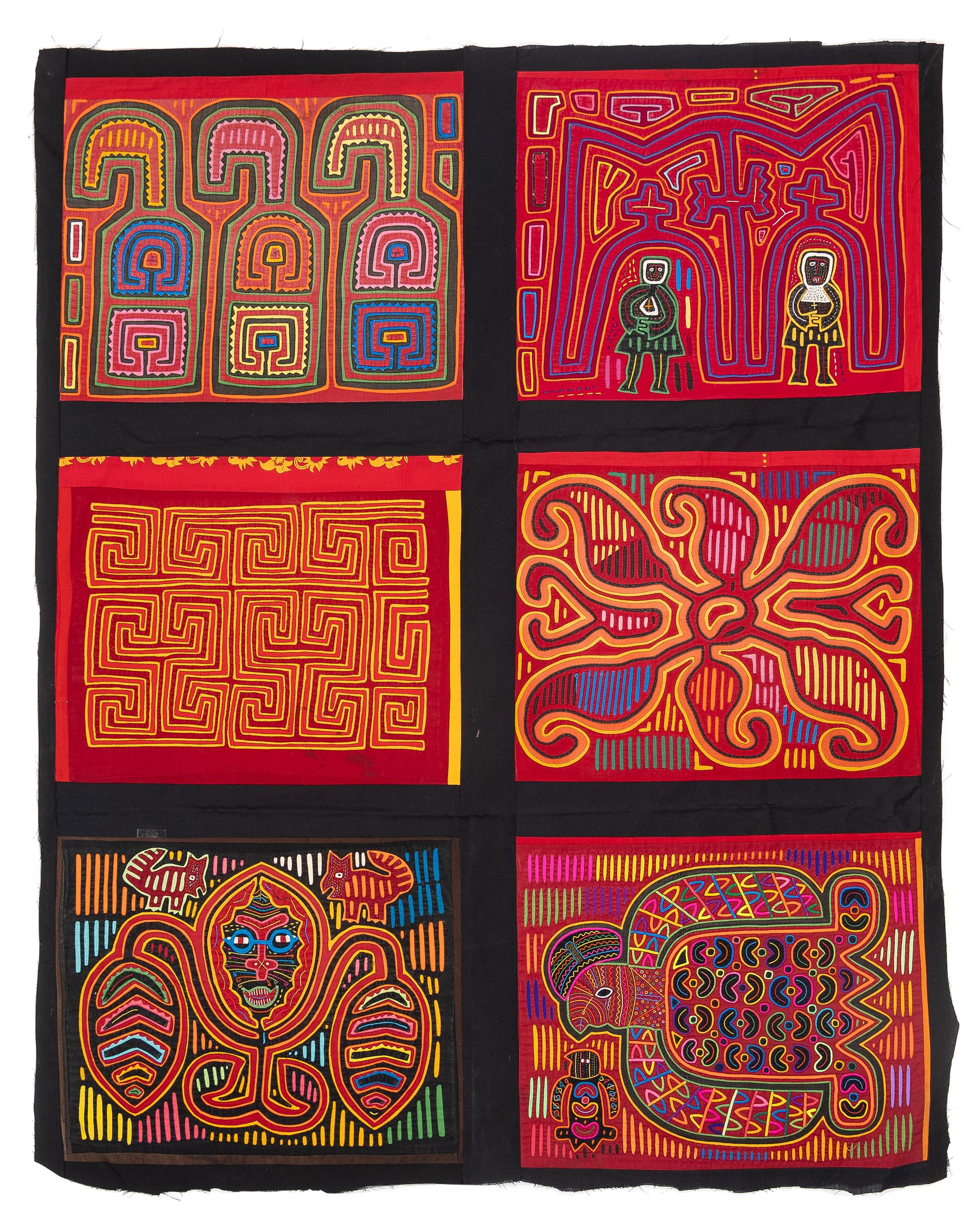 A Collection of Panamanian Molas Panels