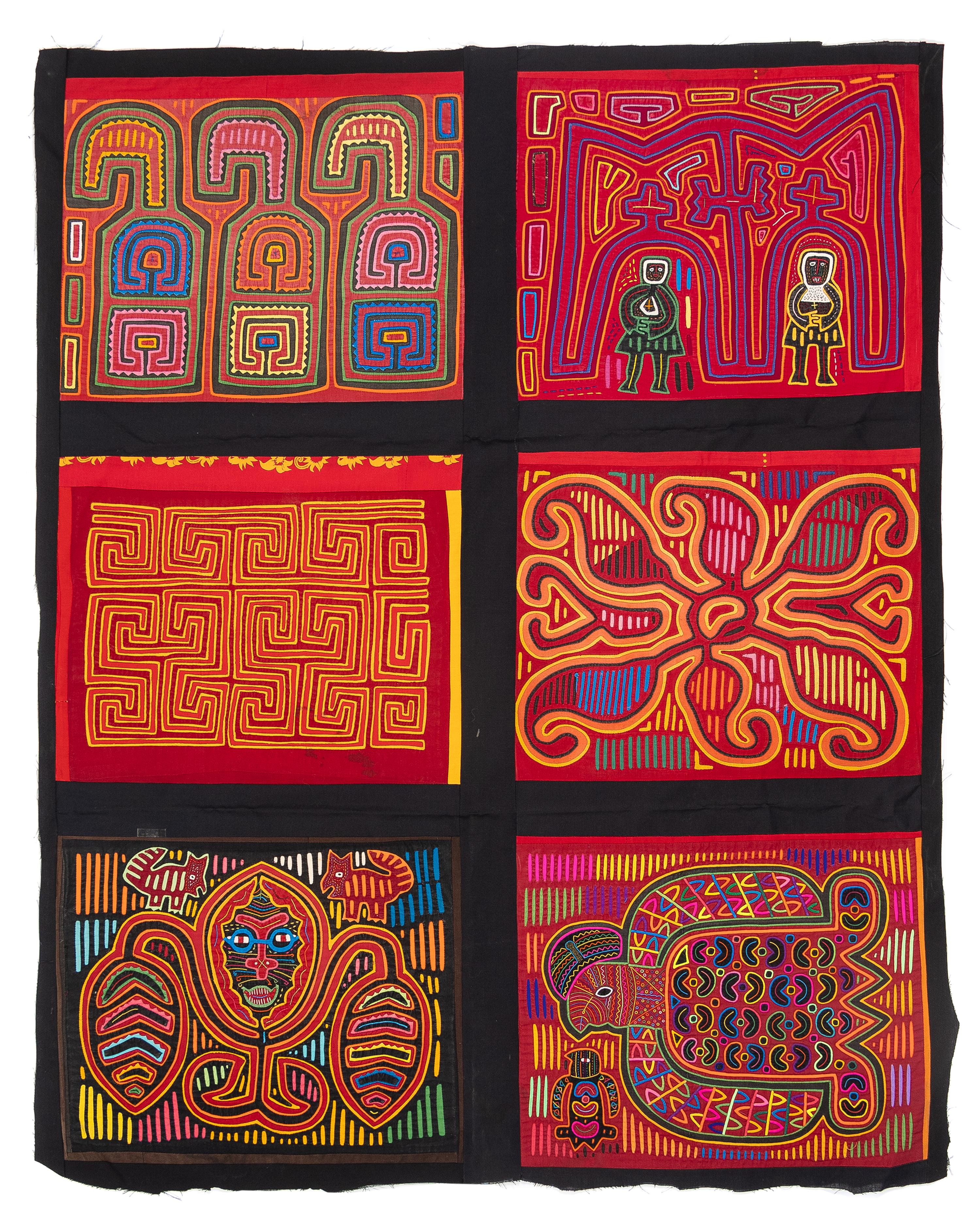 A Collection of Panamanian Molas Panels