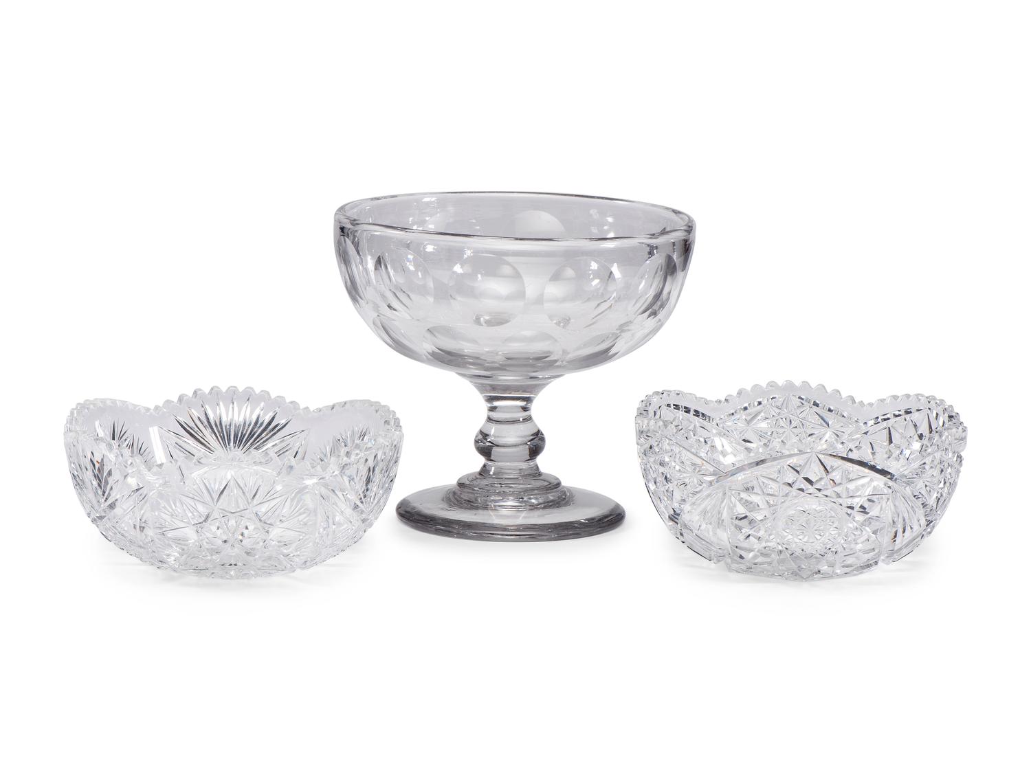 A Pittsburgh Flint Glass Footed Compote