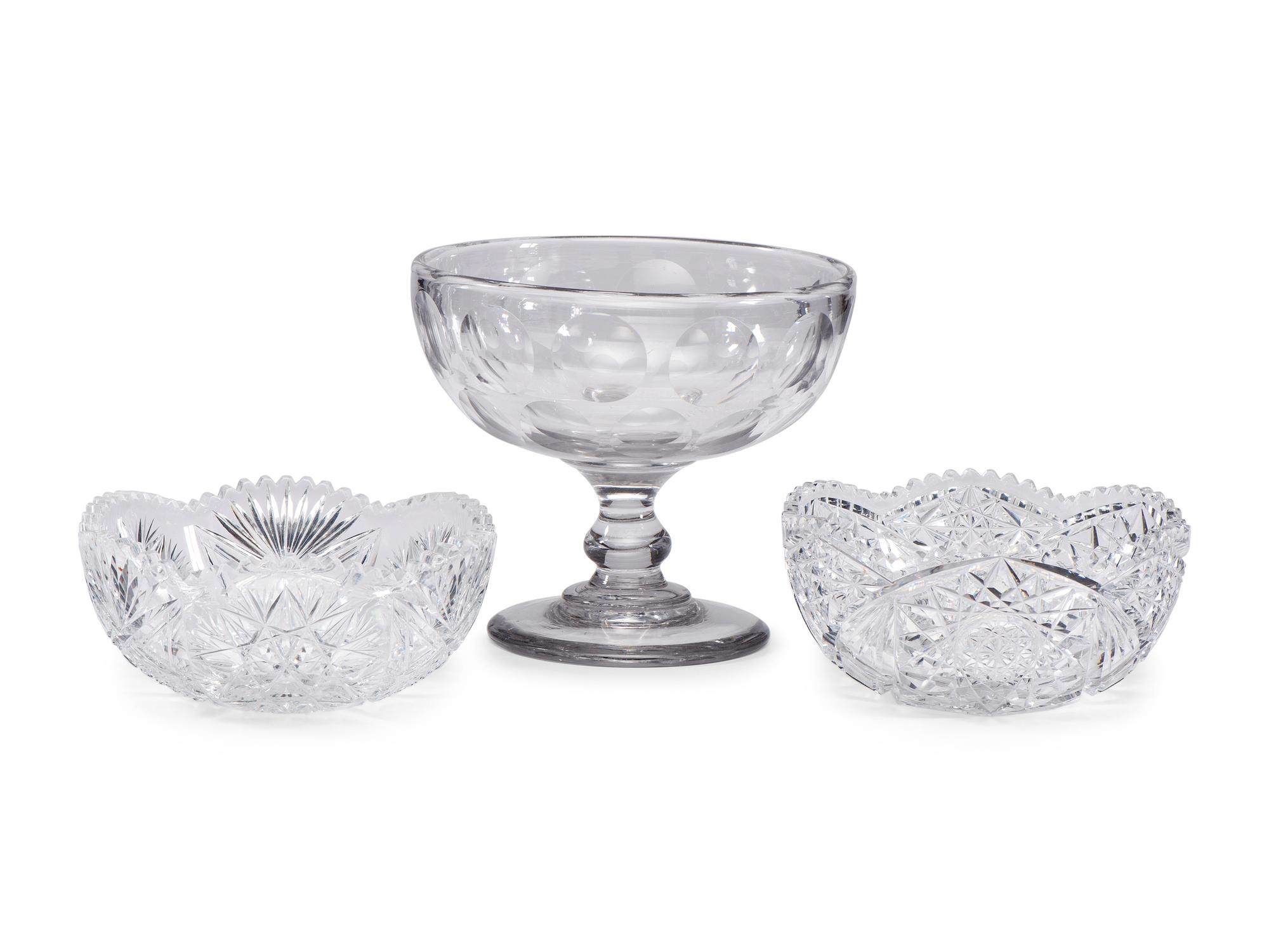 A Pittsburgh Flint Glass Footed Compote