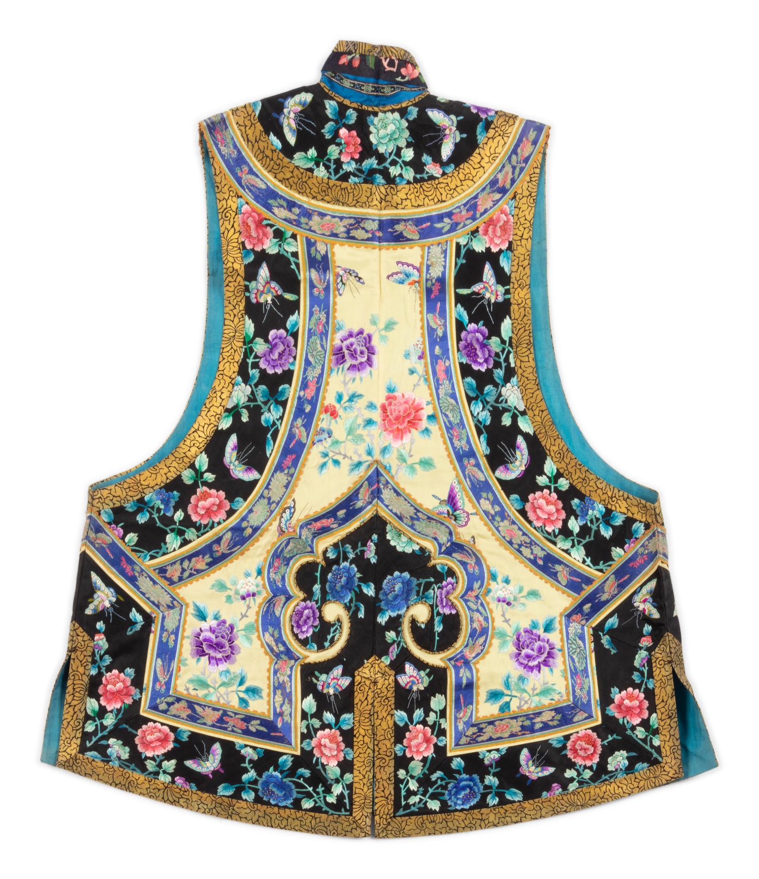 A Lady's Embroidered Silk Vest