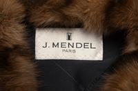 J. Mendel Broadtail Coat With Sable Trim