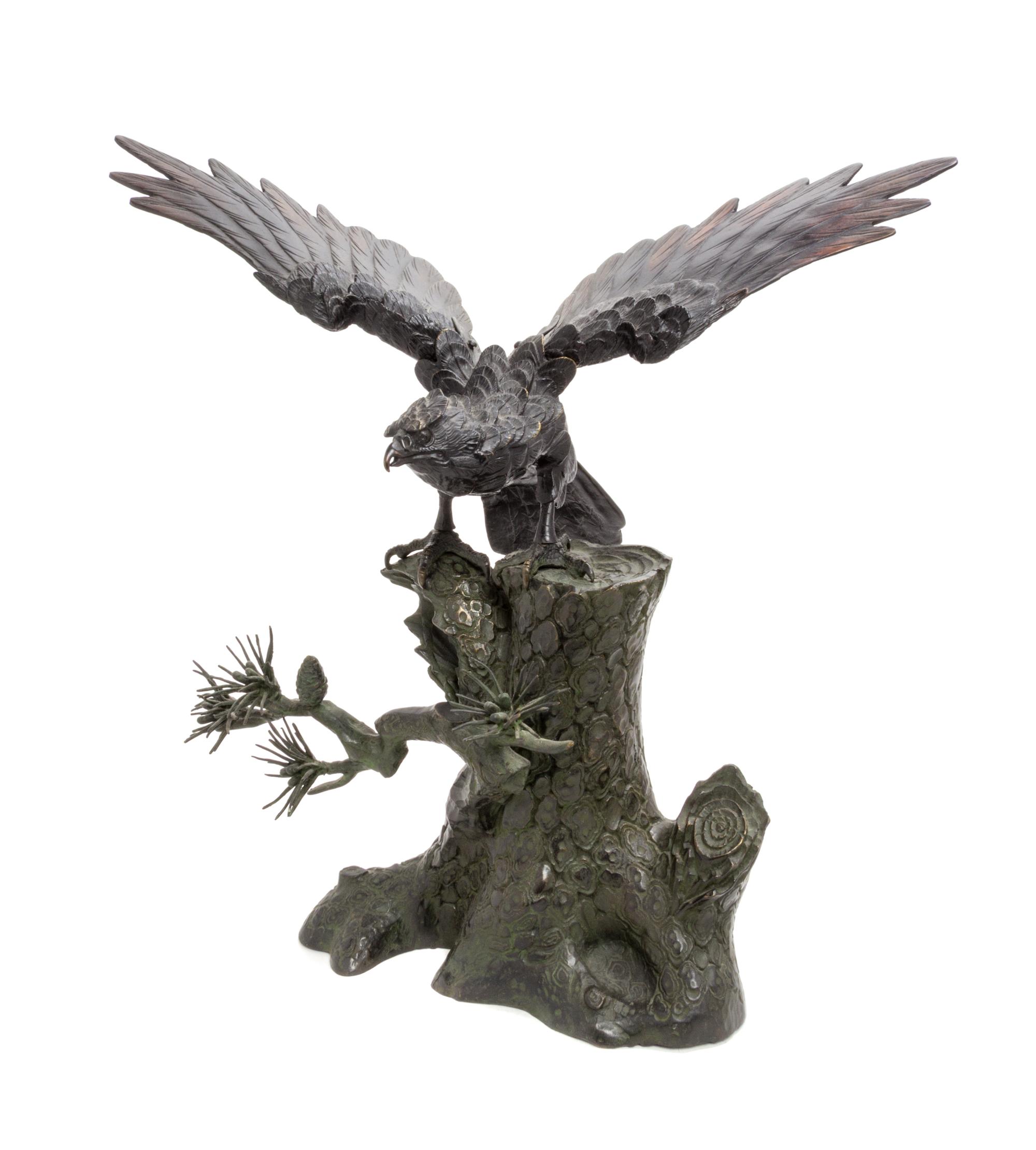 A Bronze Model of an Eagle Height 17 1/2 inches. — 19TH/EARLY 20TH CENTURY