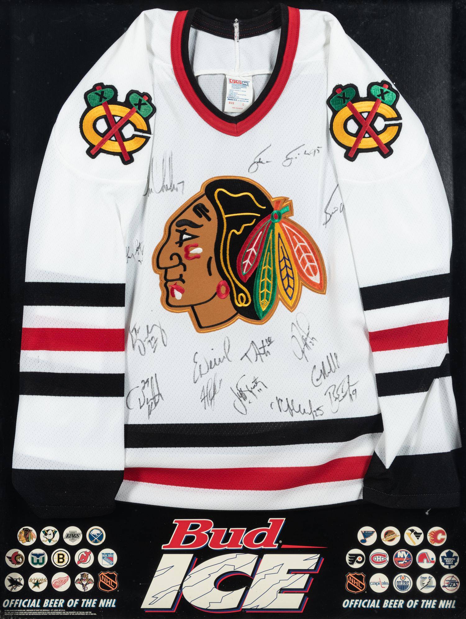 A Group of Chicago Blackhawks Signed Autograph Items,