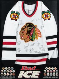 A Group of Chicago Blackhawks Signed Autograph Items,