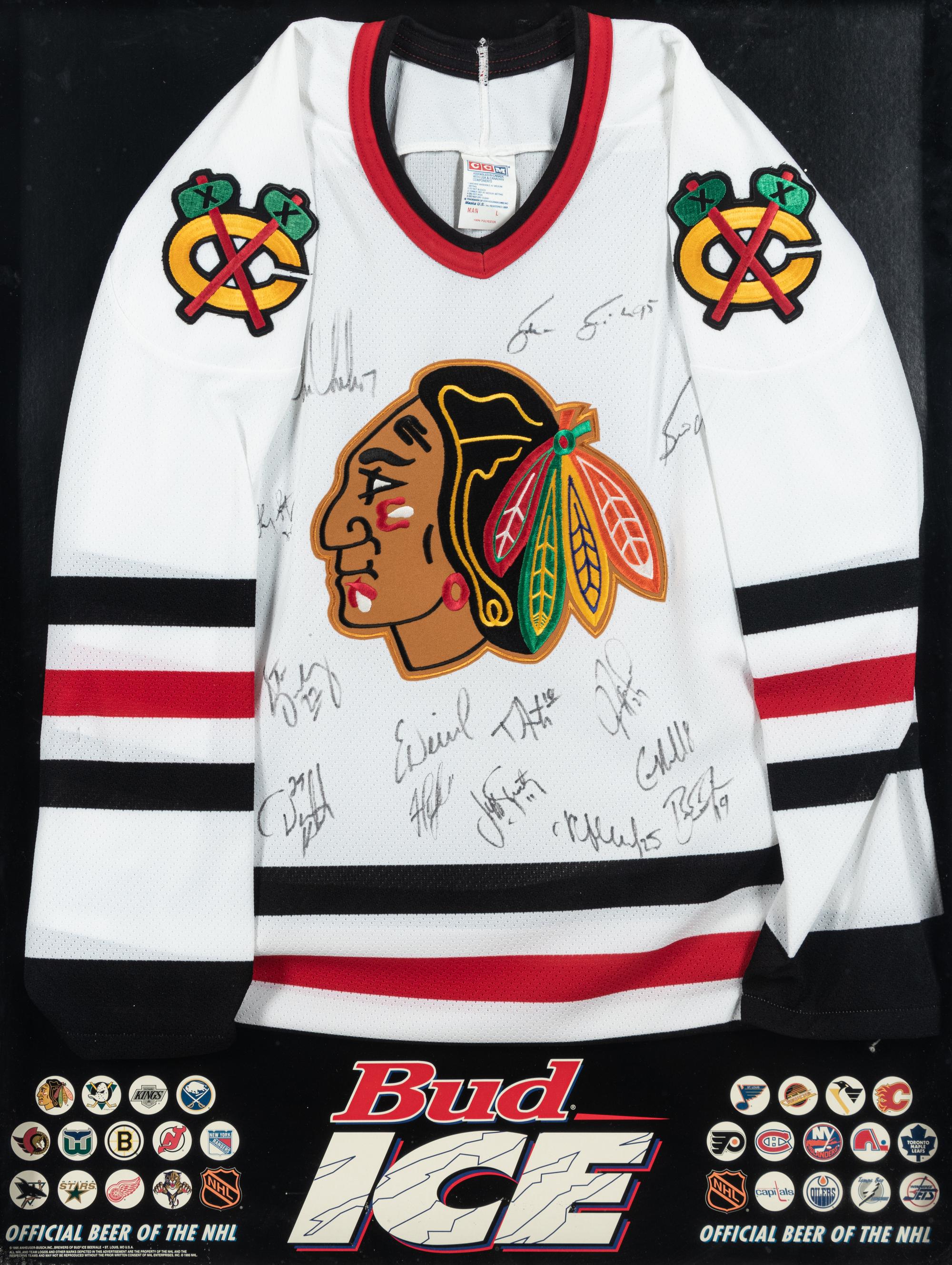 A Group of Chicago Blackhawks Signed Autograph Items,