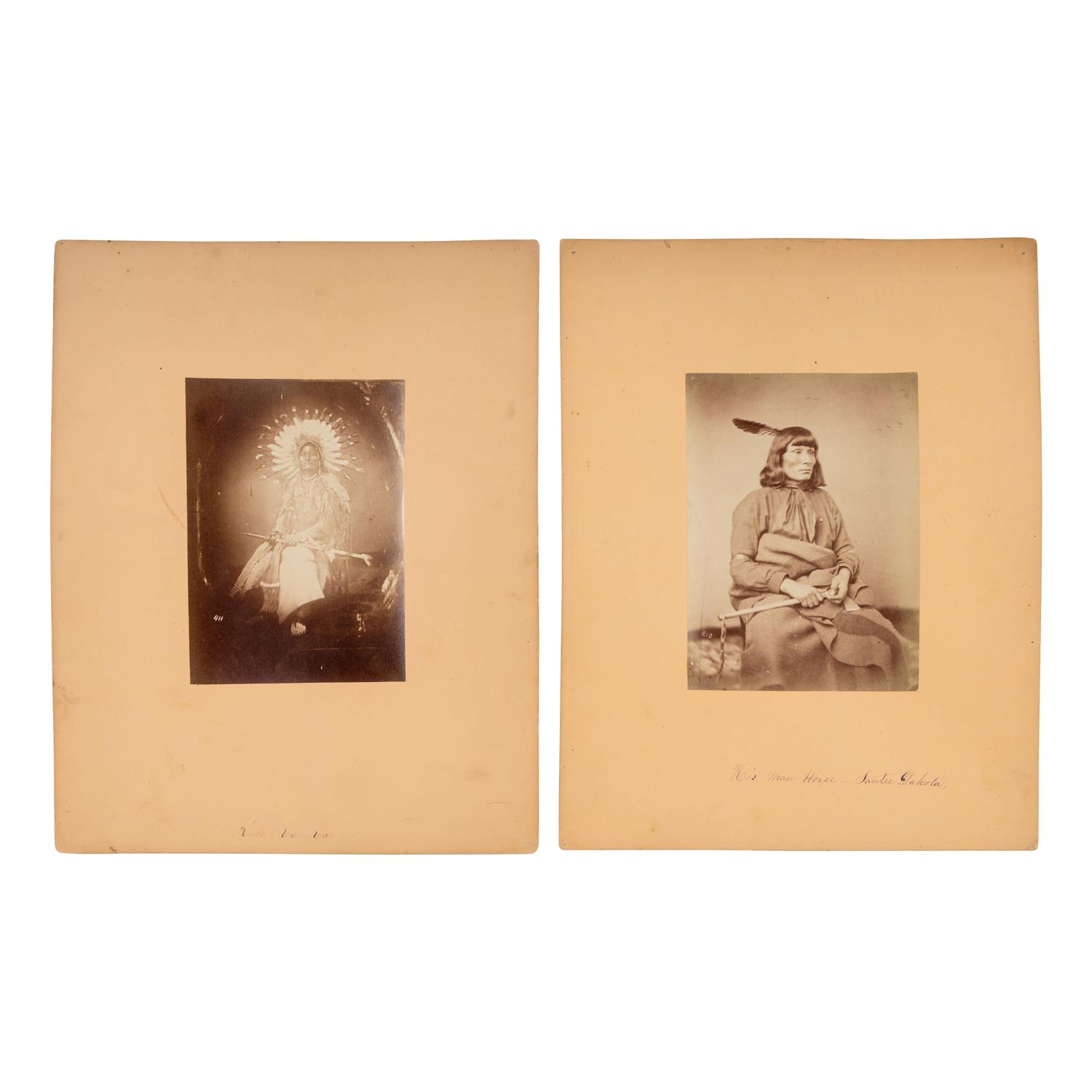 Studio Portraits of Otoe and Sioux Leaders in Washington, DC.