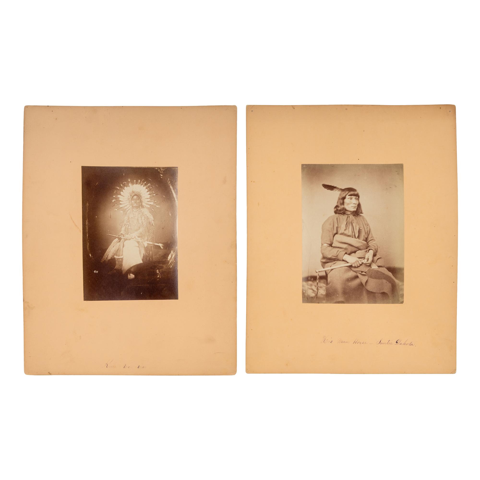 Studio Portraits of Otoe and Sioux Leaders in Washington, DC.