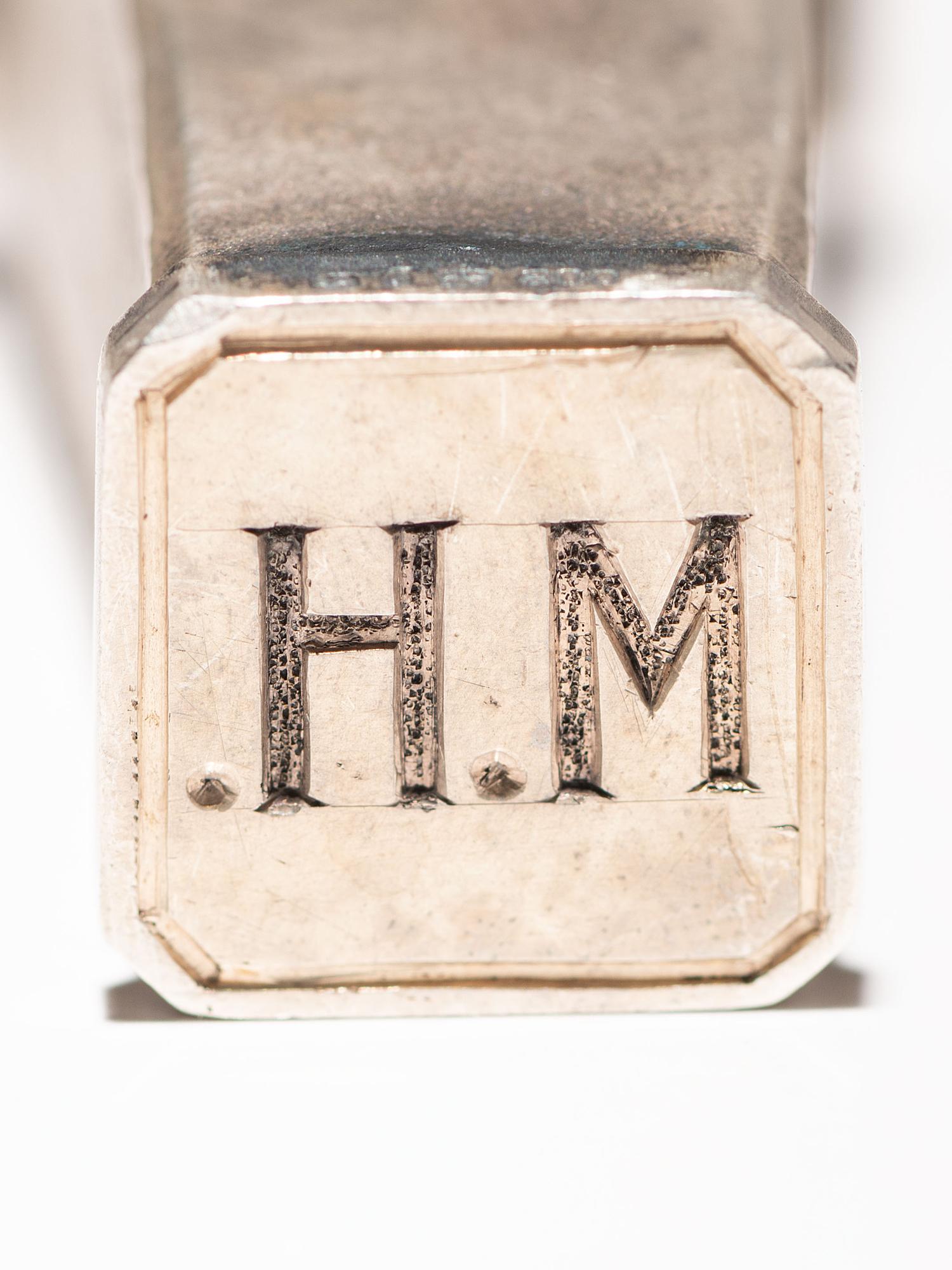 'Ares' Silver Seal with Pedestal Base, c. 1900