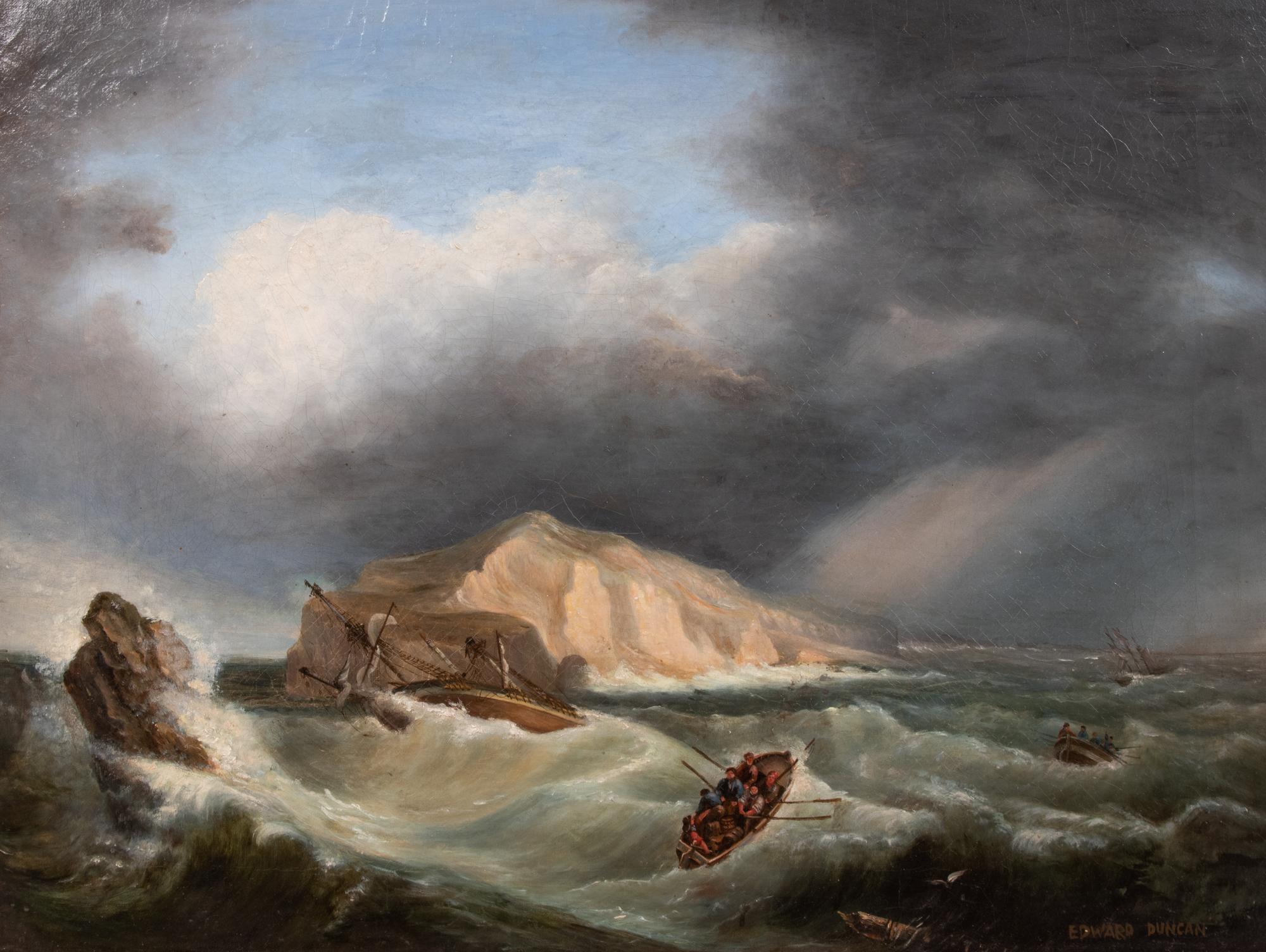 Edward Duncan Seascape Painting oil on canvas