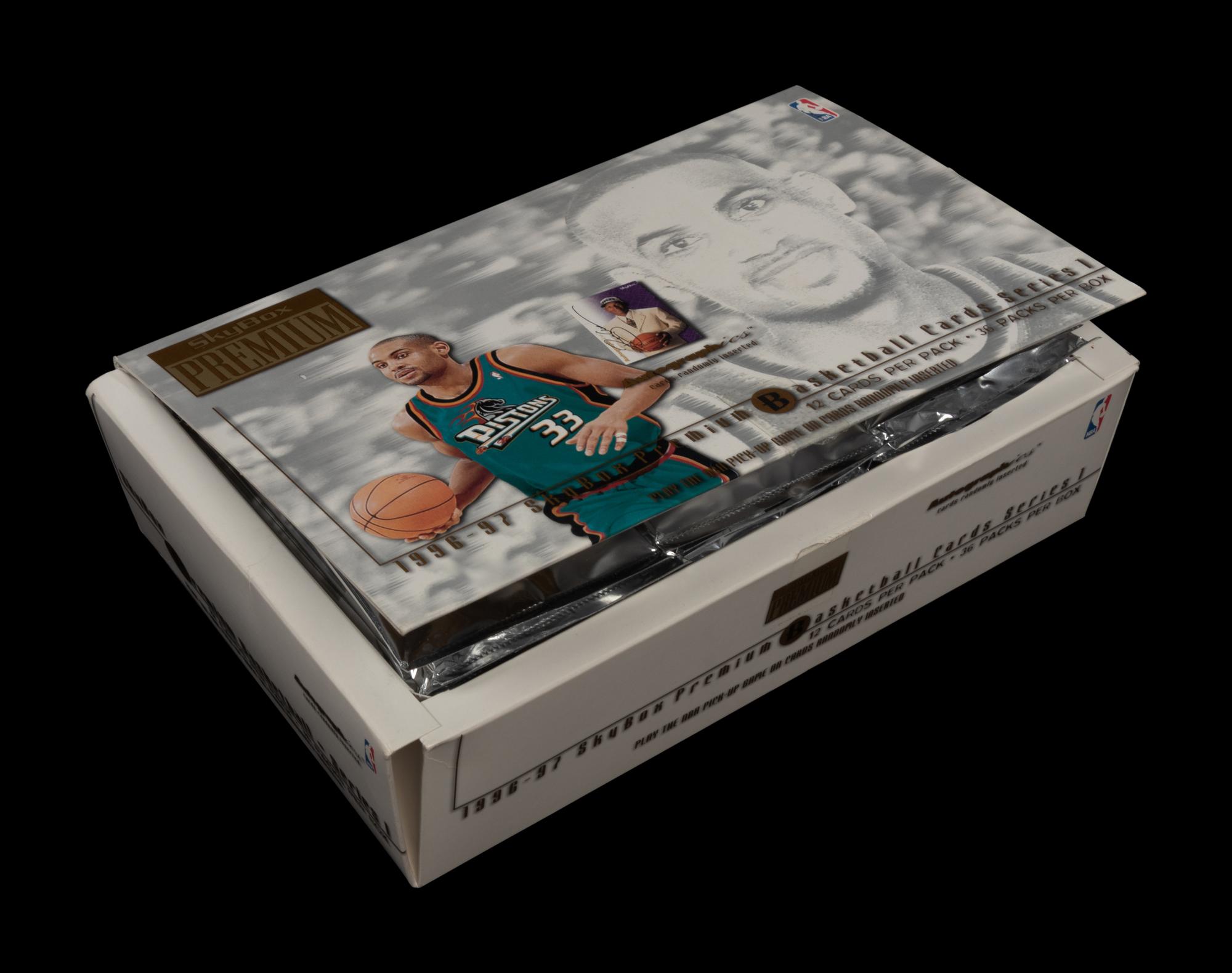 A Group of 42 Packs of 1996-97 Skybox Premium Series One Basketball Cards