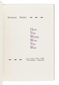 [MAILER, Norman (1923-2007)]. A group of 4 FIRST EDITIONS by Mailer, comprising: