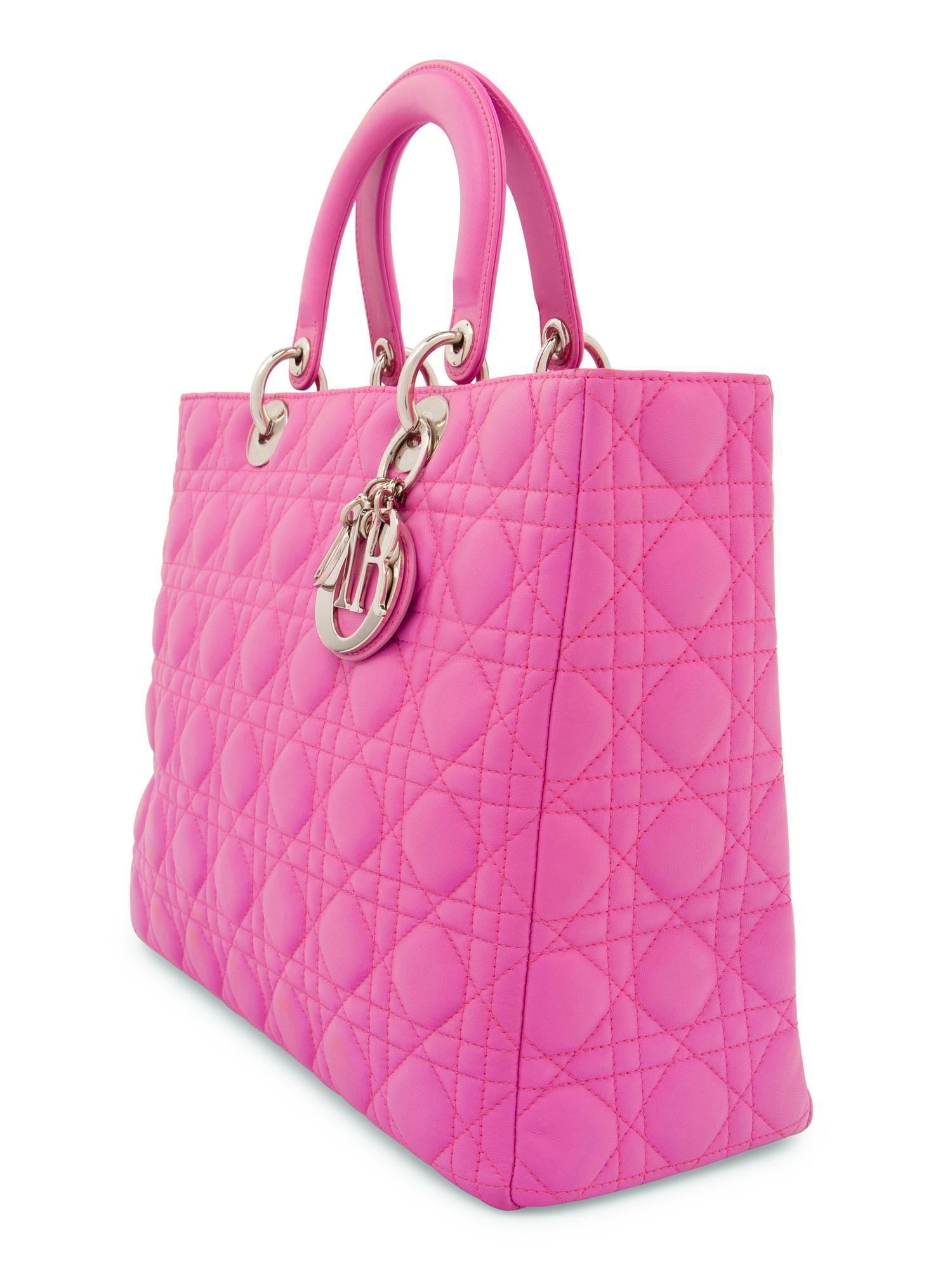 Christian Dior Pink Cannage Medium Lady Dior Bag, 2010