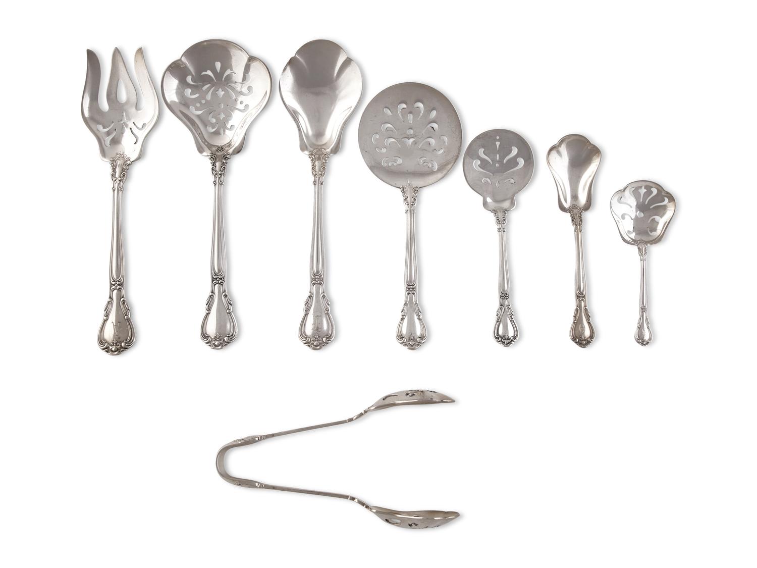 An American Silver Flatware Service