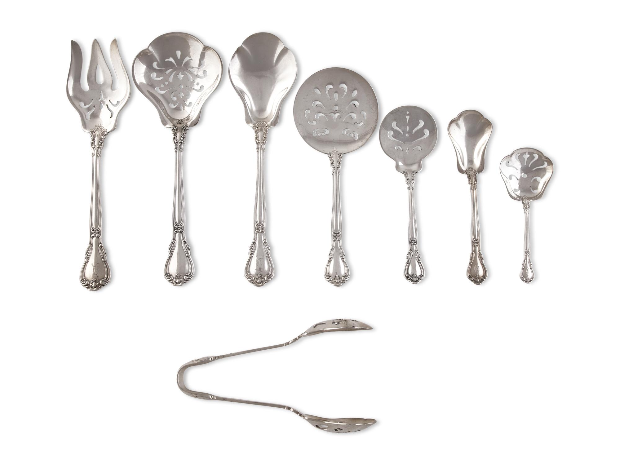An American Silver Flatware Service