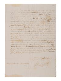 [ENGLISH & CONTINENTAL MANUSCRIPTS]. STUART, Elizabeth (1596-1662). Autograph letter signed (“Elizabeth”), to Henry Rich. The Hague, October [1637].