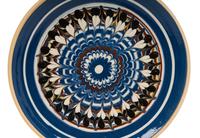 A Pair of Continental Mocha Ware Style Plates