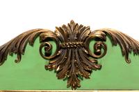 A George III Style Painted and Parcel Gilt Mirror