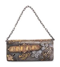 A Russian Gold and Enameled Purse