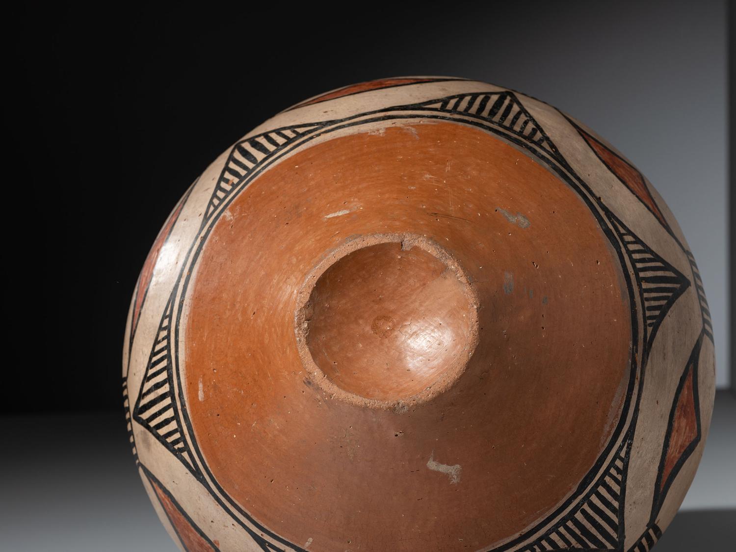 San Ildefonso Polychrome Pottery Jar