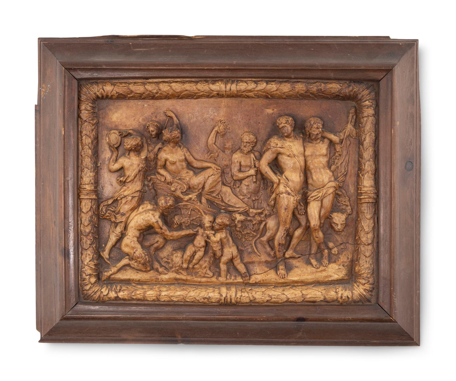 A French Terracotta Relief Depicting the Triumph of Ariadne