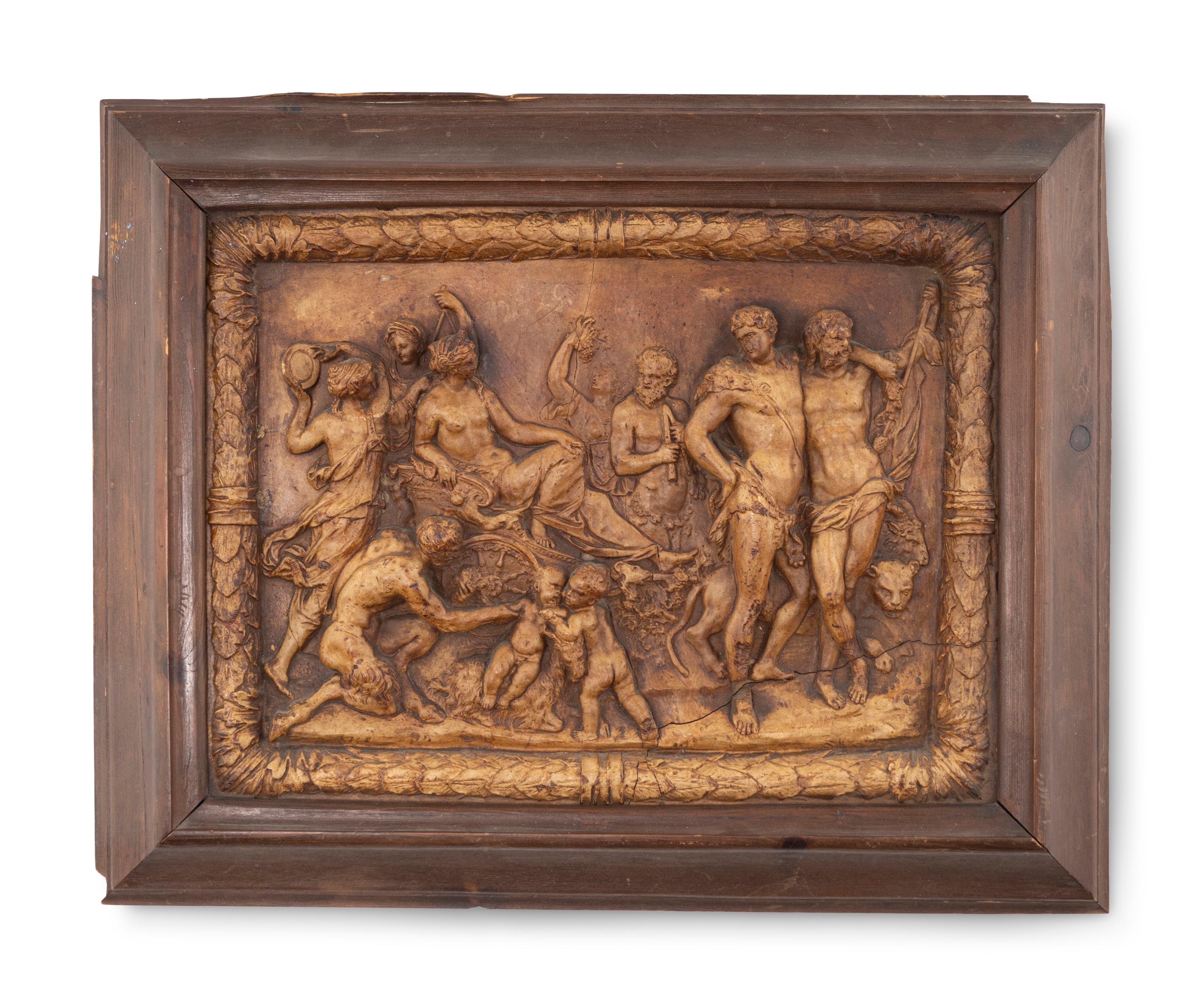A French Terracotta Relief Depicting the Triumph of Ariadne
