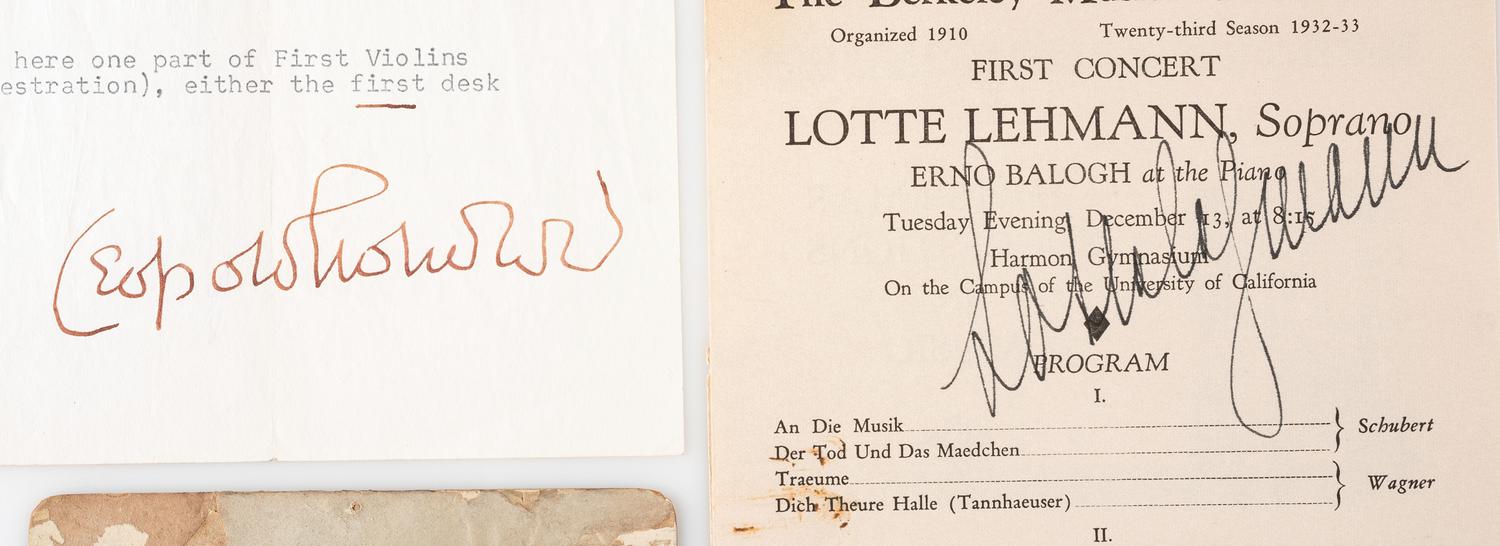 [MUSICIANS]. Autograph collection featuring musicians and composers.