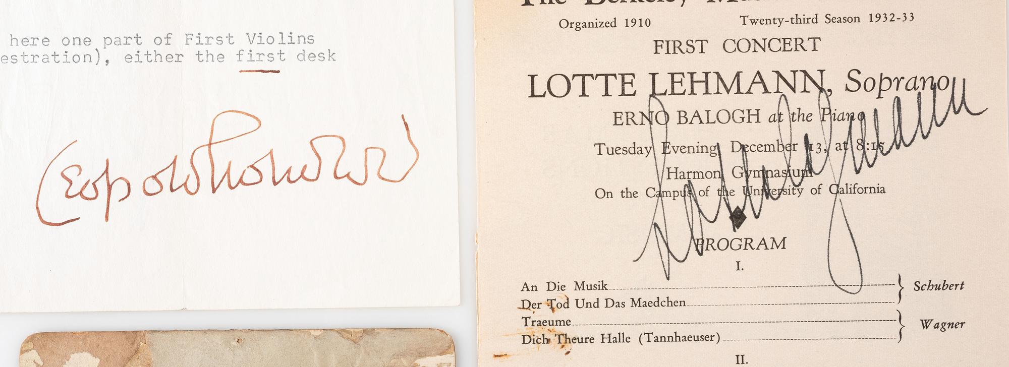 [MUSICIANS]. Autograph collection featuring musicians and composers.