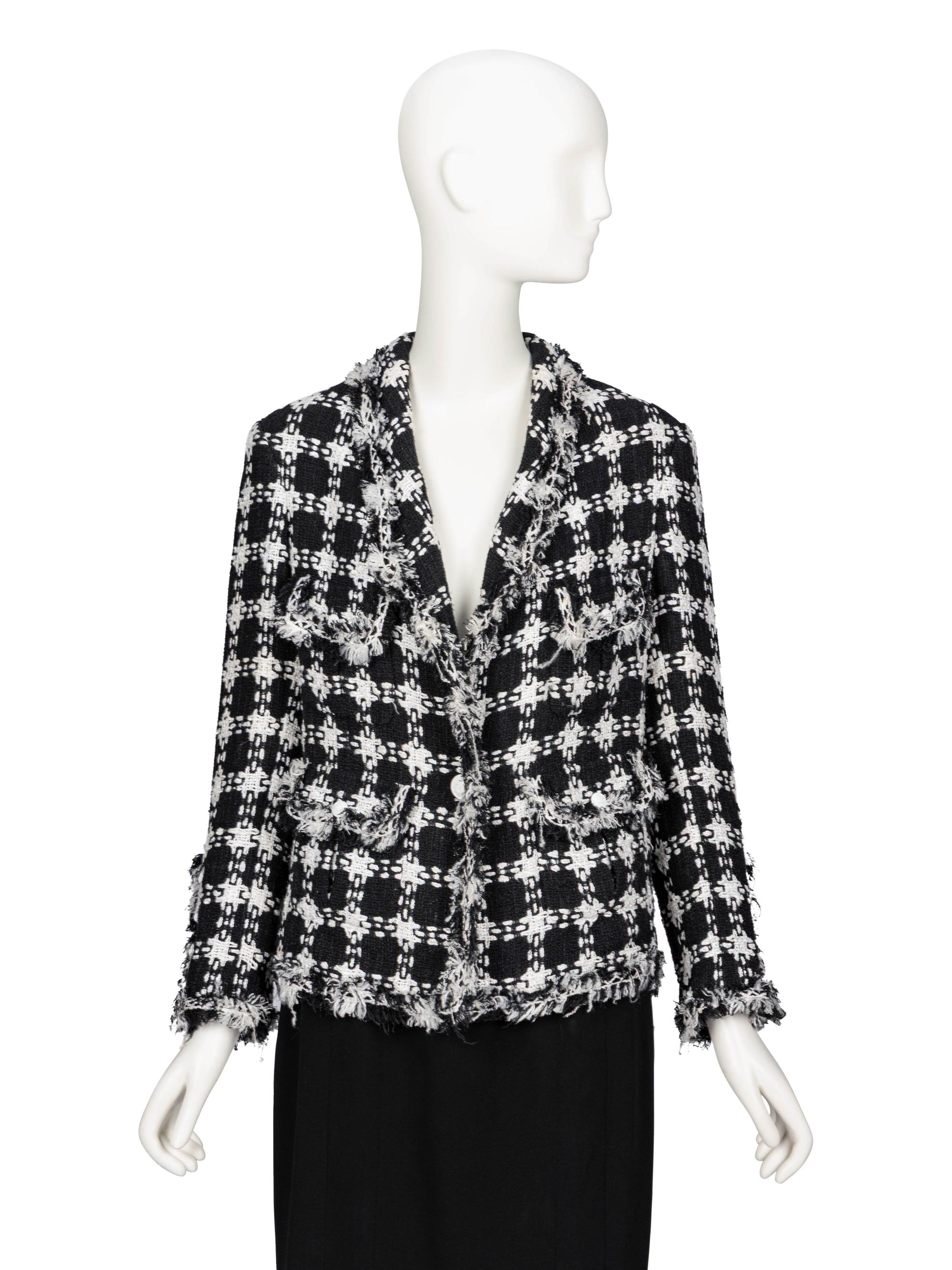 Chanel, Frayed Edge Tweed Jacket