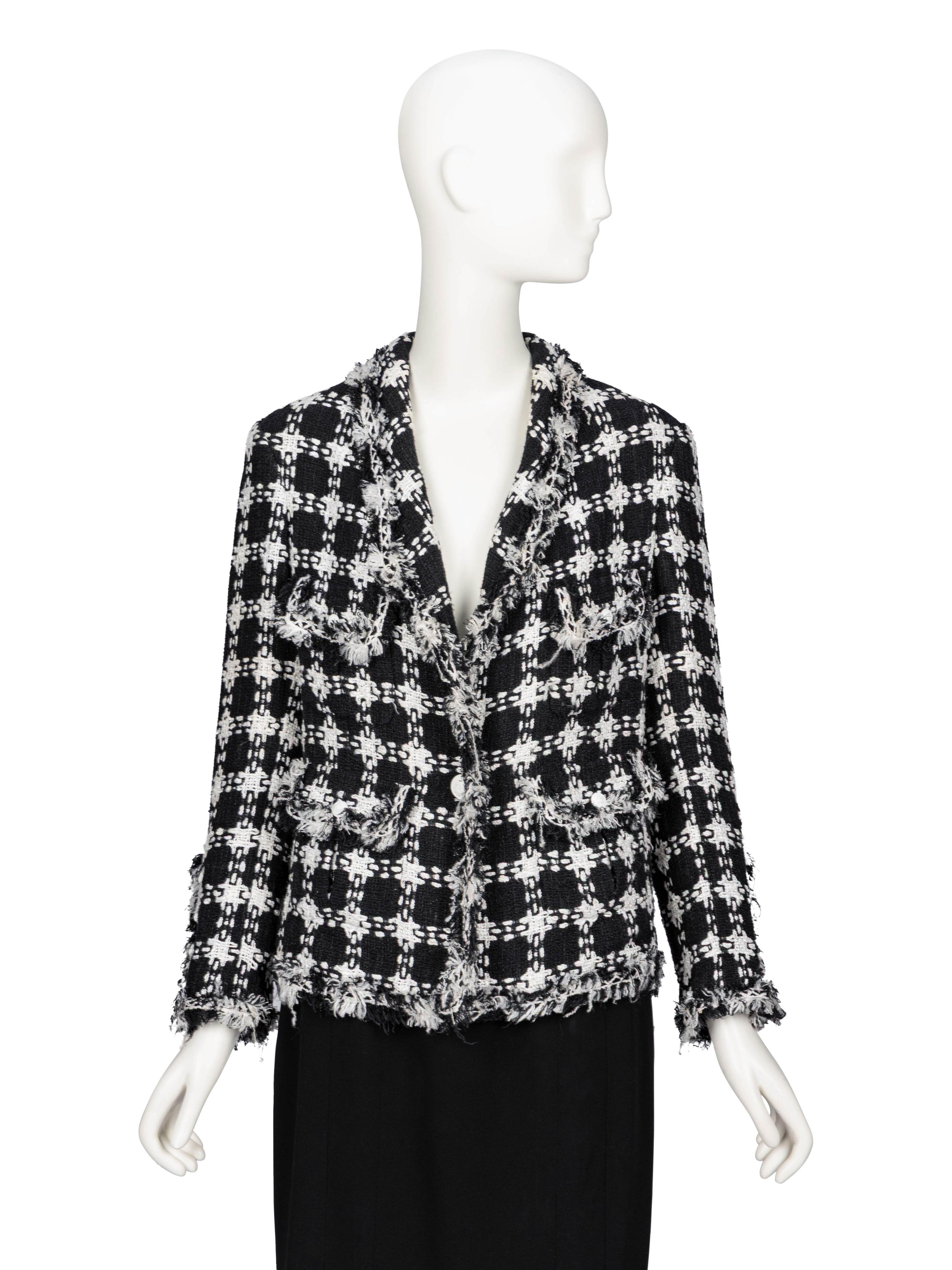 Chanel, Frayed Edge Tweed Jacket