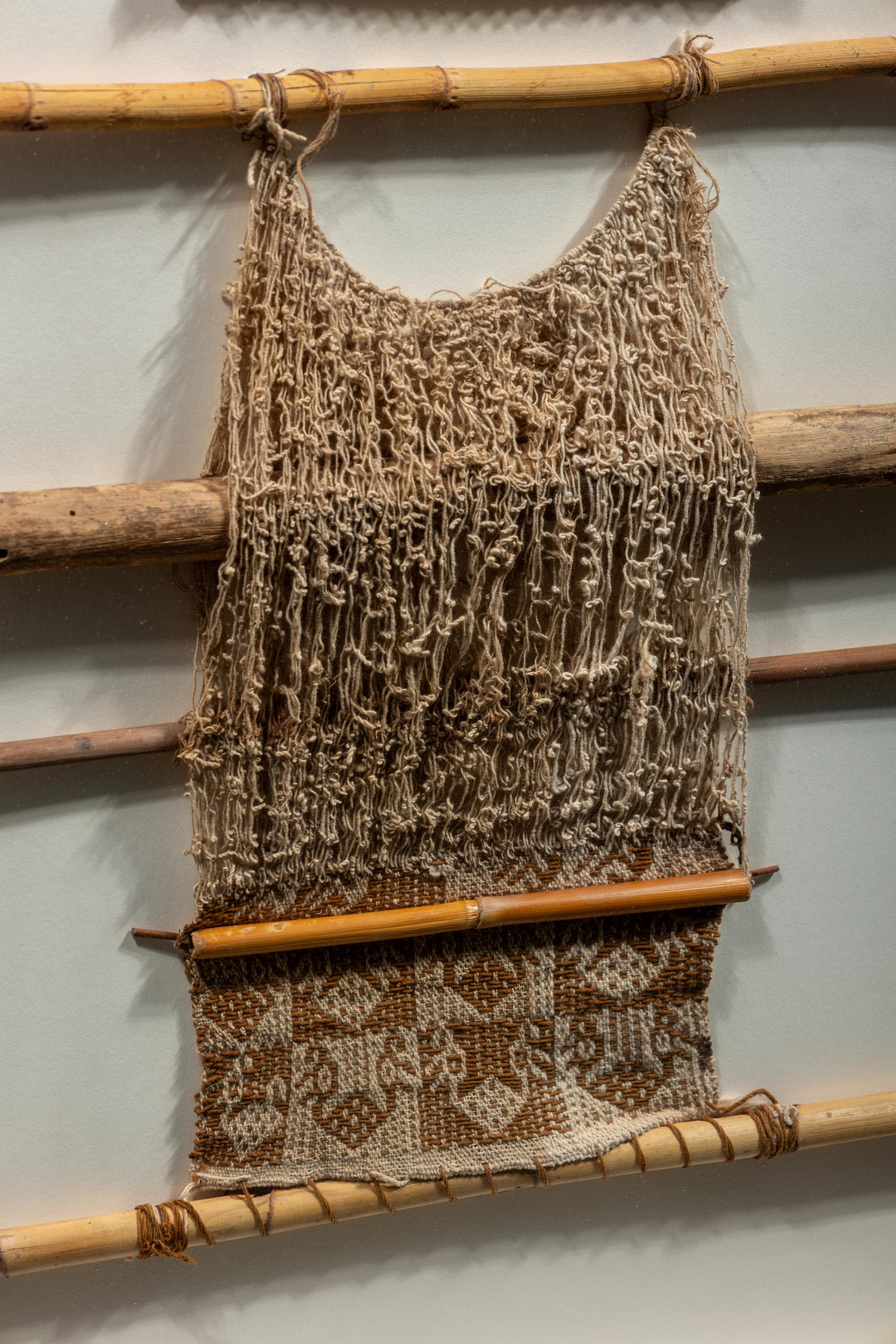 Two Framed Chancay Telars (Textile Fragments on Looms)