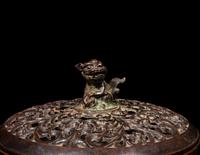 Two Chinese Bronze Incense Burners and Covers