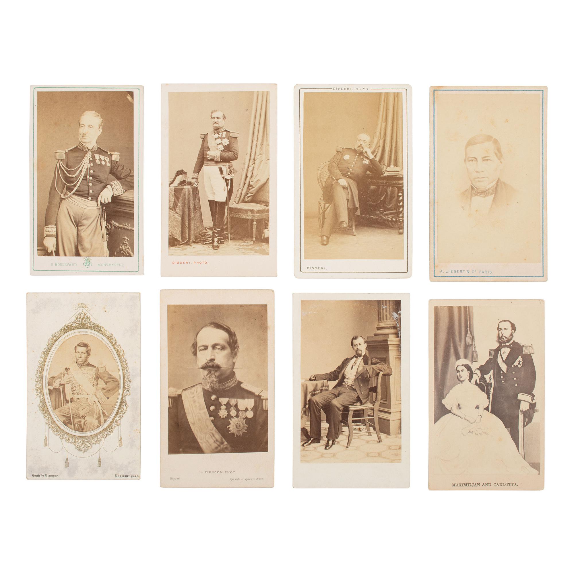 [Early Photography] Group of 24 Carte de Visites of the Subjects in the Second Mexican Empire