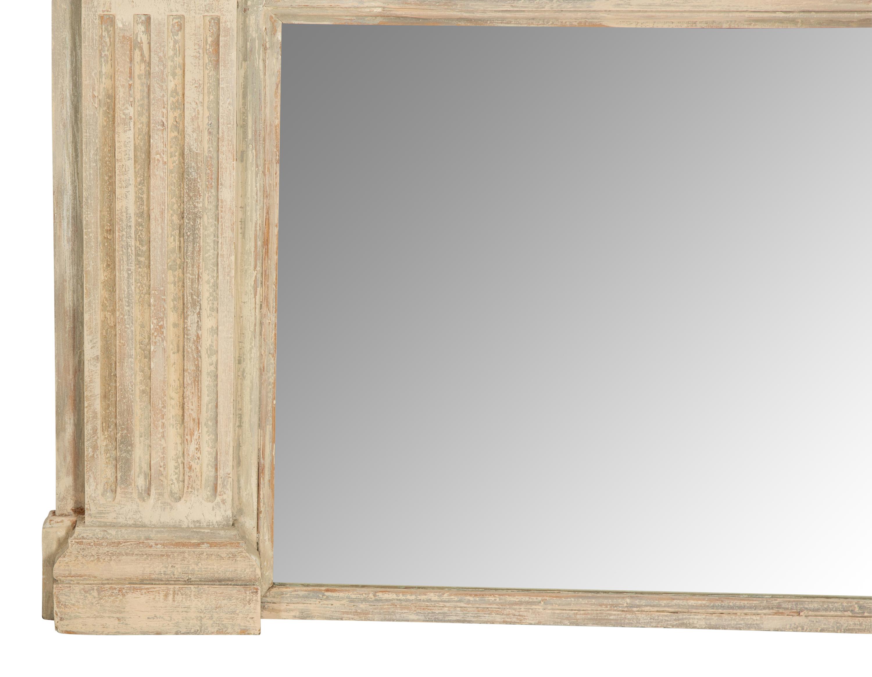 A Neoclassical Style Painted Mirror