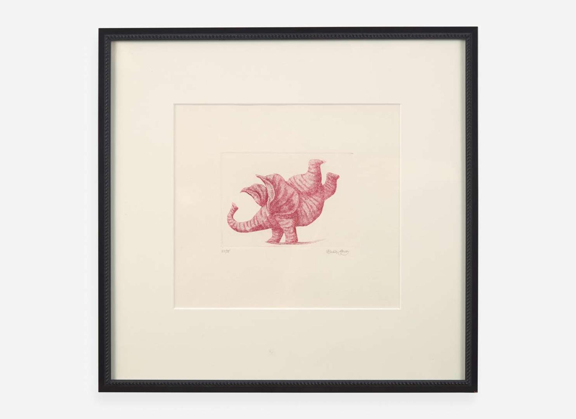 [Children's & Illustrated] Gorey, Edward: Group of 8 Framed Posters and Prints