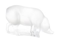 A Molded and Frosted Glass Animalier Figure Height 2 1/2 inches. — LALIQUE