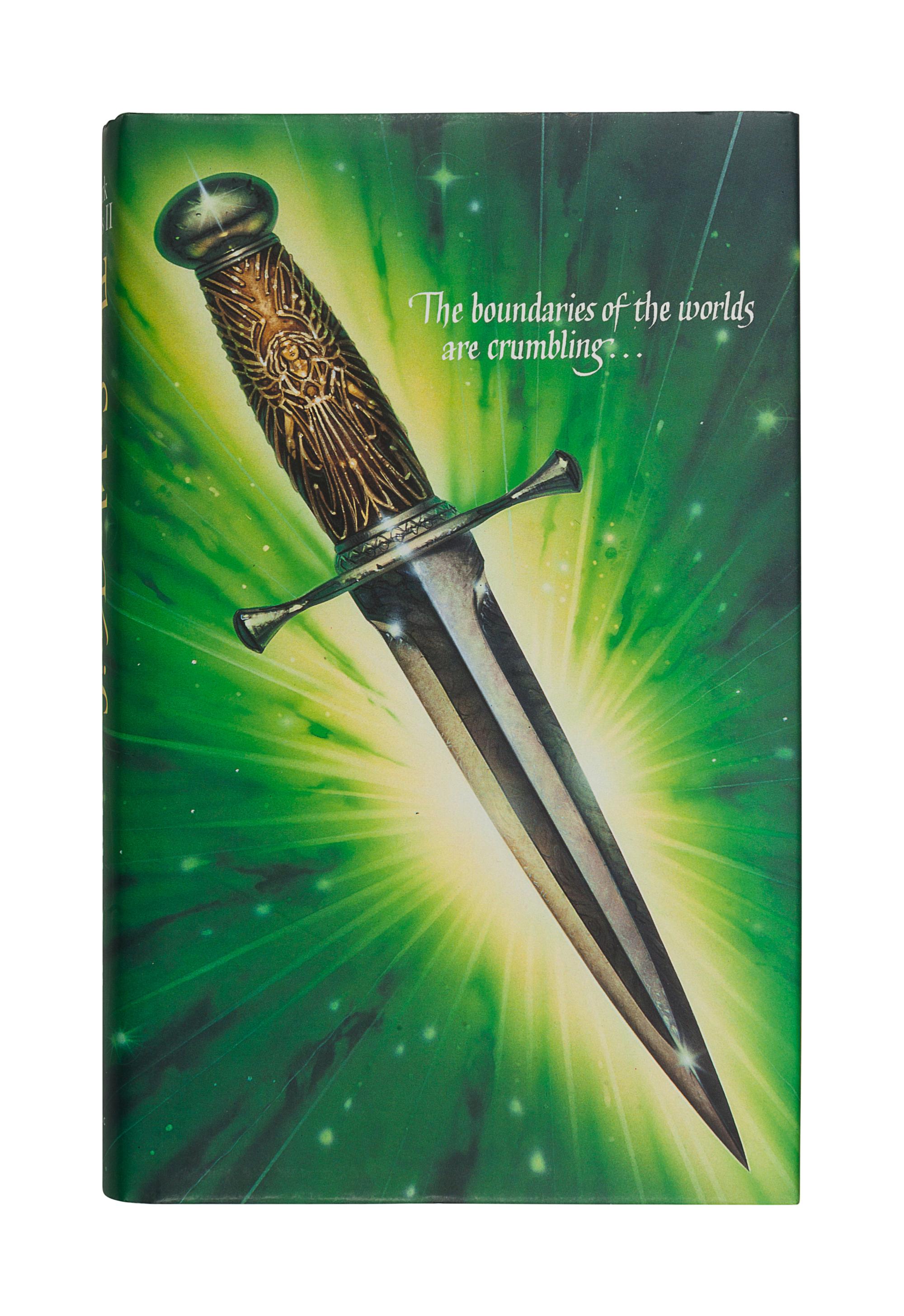 PULLMAN, Philip. [His Dark Materials trilogy:] Northern Lights . — The Subtle Knife . — The Amber Spyglass . London: Scholastic, 1995-1997-2000.