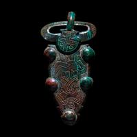 A Merovingian Tinned-Bronze Belt Buckle